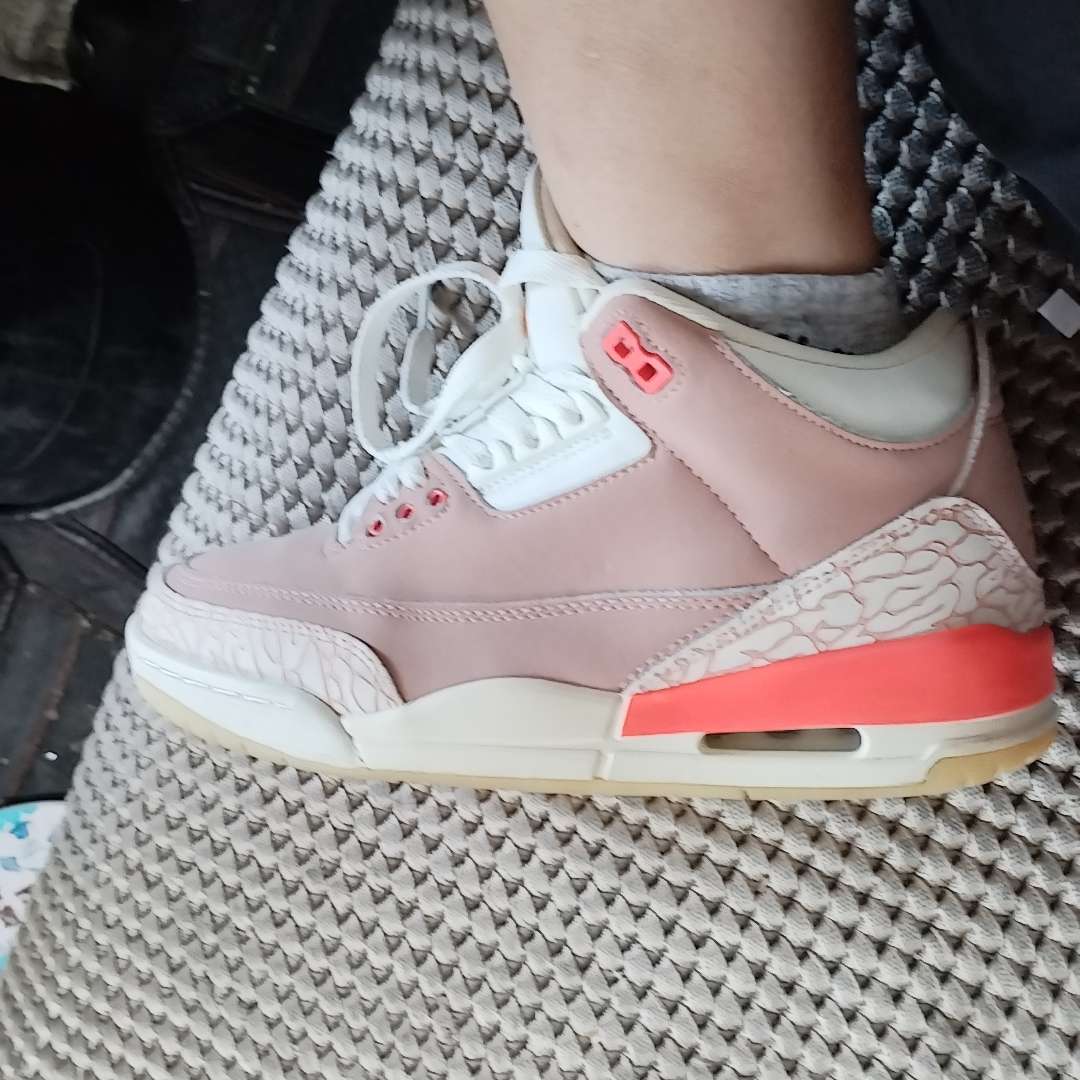 air jordan 3 rust pink on feet