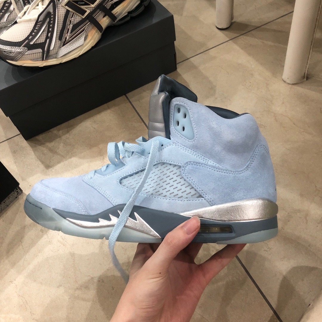 jordan retro 5 ice blue graphite
