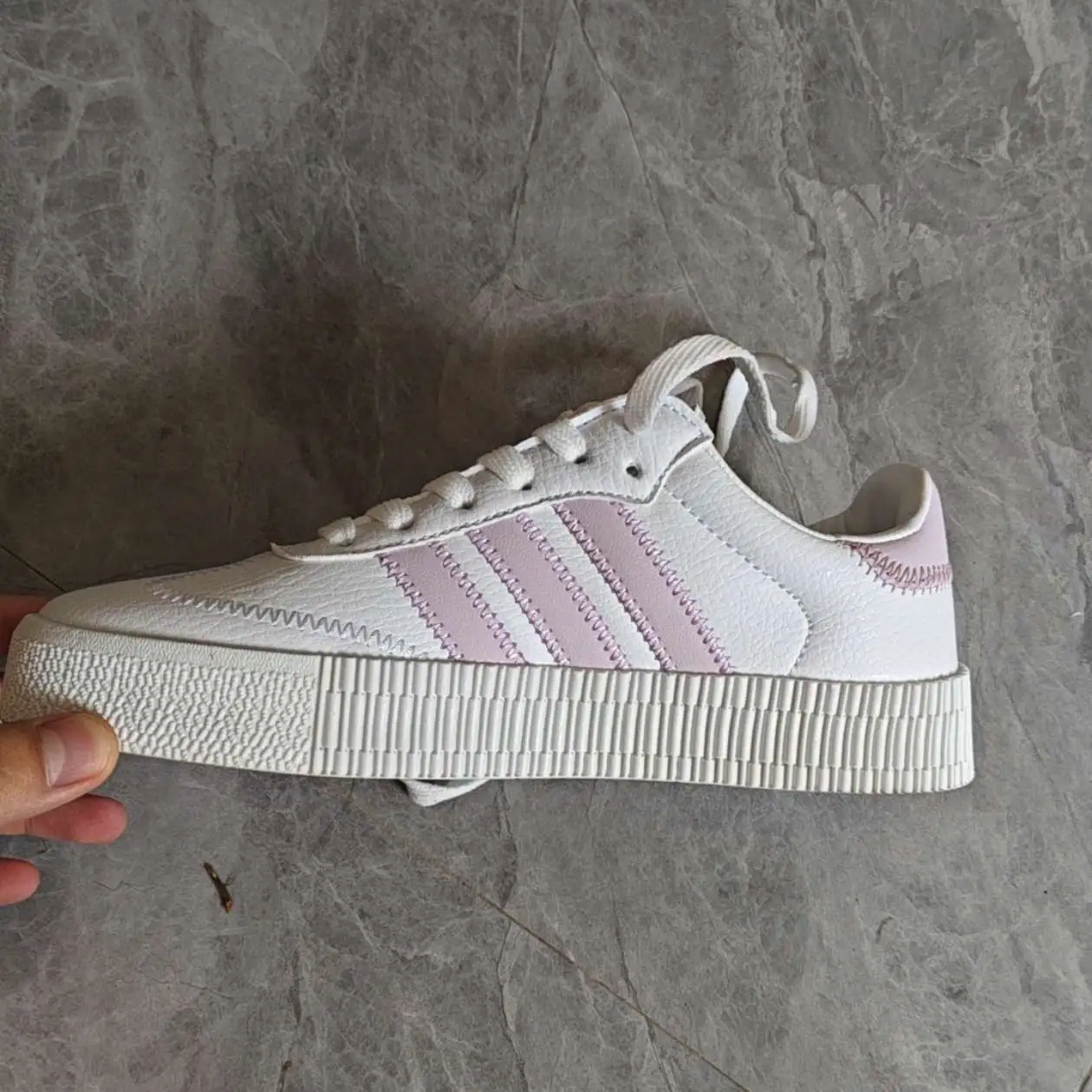 adidas gazelle silver green womens WOMENS ADIDAS SAMBAE FLORAL (WHITE/LINEN GREEN/GUM)
