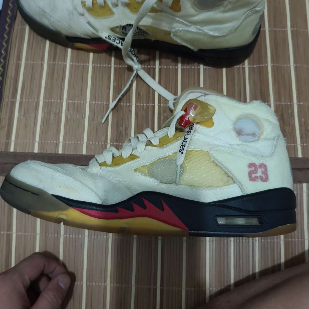 real vs fake off white 5 sail