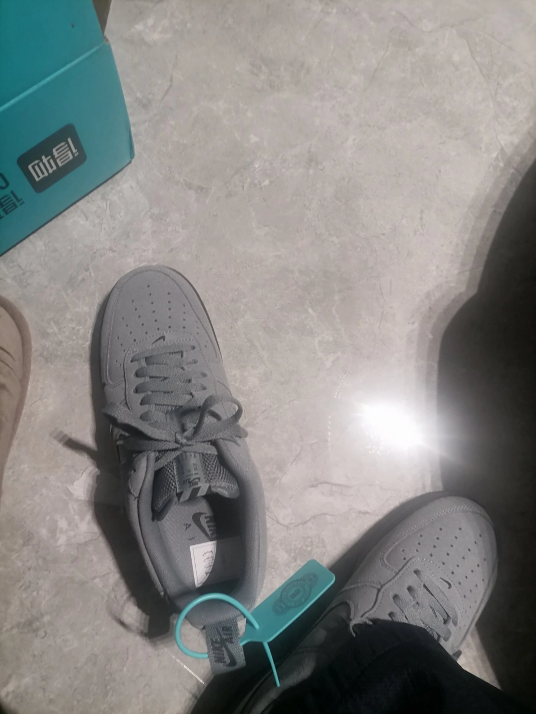 custom review-Nike Air Force 1 Low Топ Скейтборд Кроссовки Мужские Серые