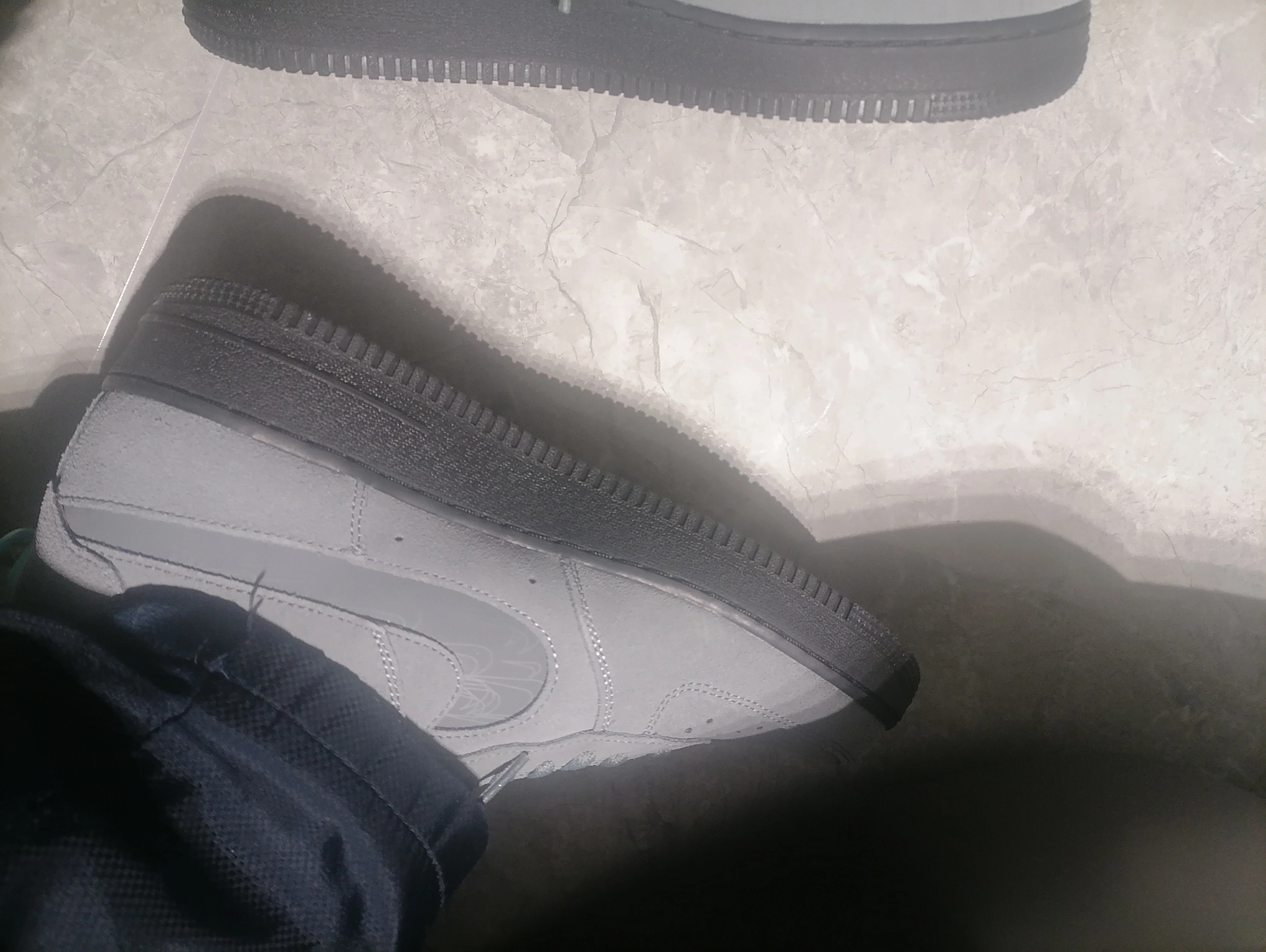 custom review-Nike Air Force 1 Low Топ Скейтборд Кроссовки Мужские Серые