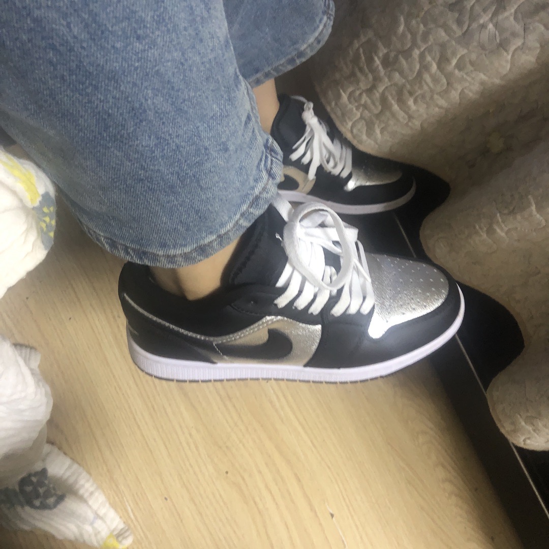 silver toes jordan 1 on feet