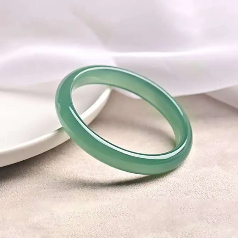 Grace Chalcedony Jade Bangles Women's-3