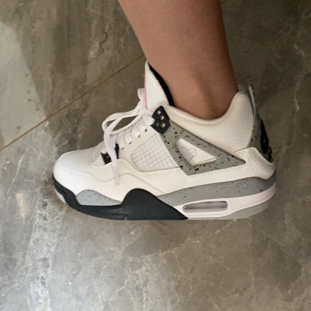 air jordan 4 white cement real vs fake