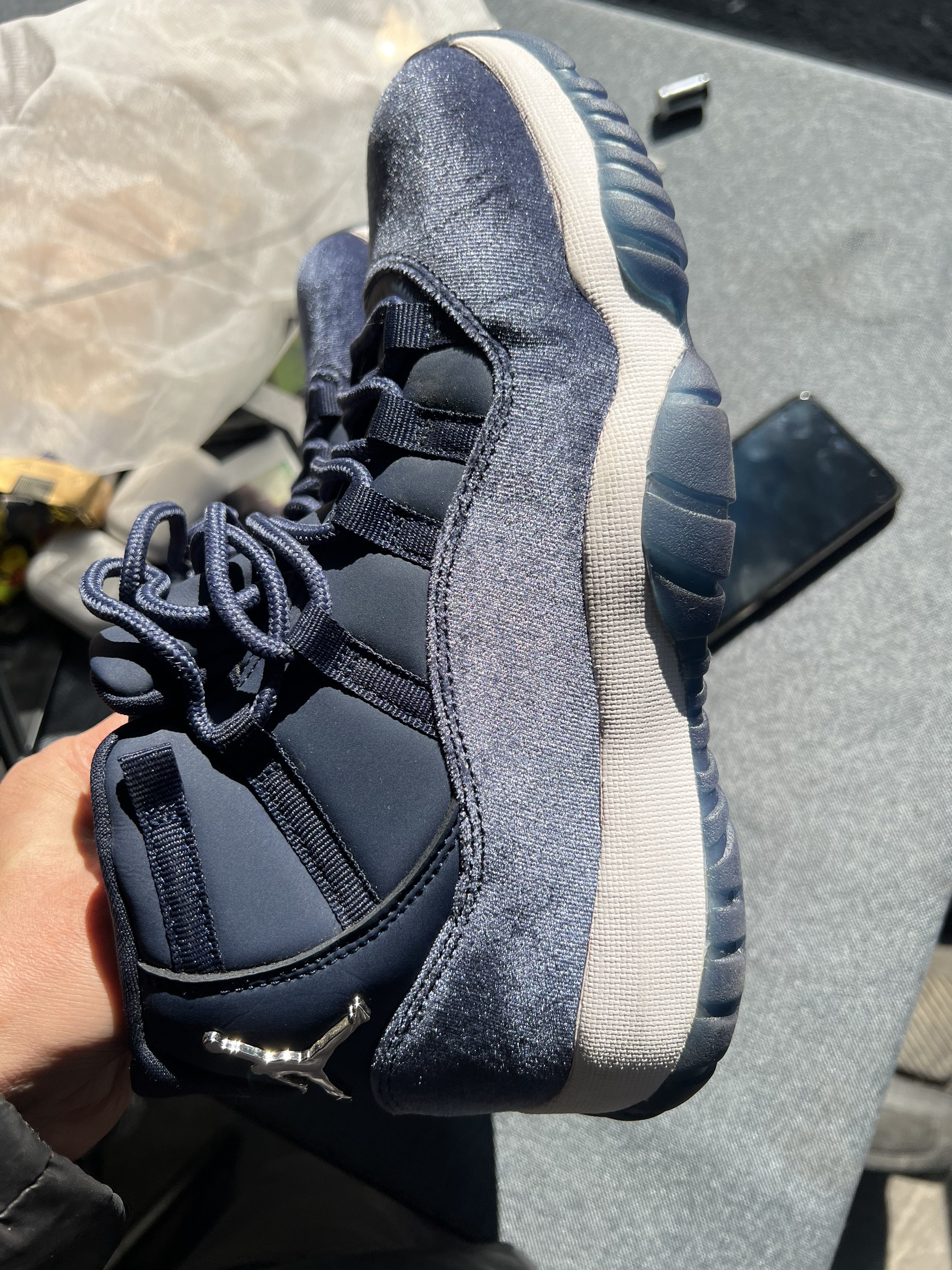 jordan 11 midnight navy real vs fake