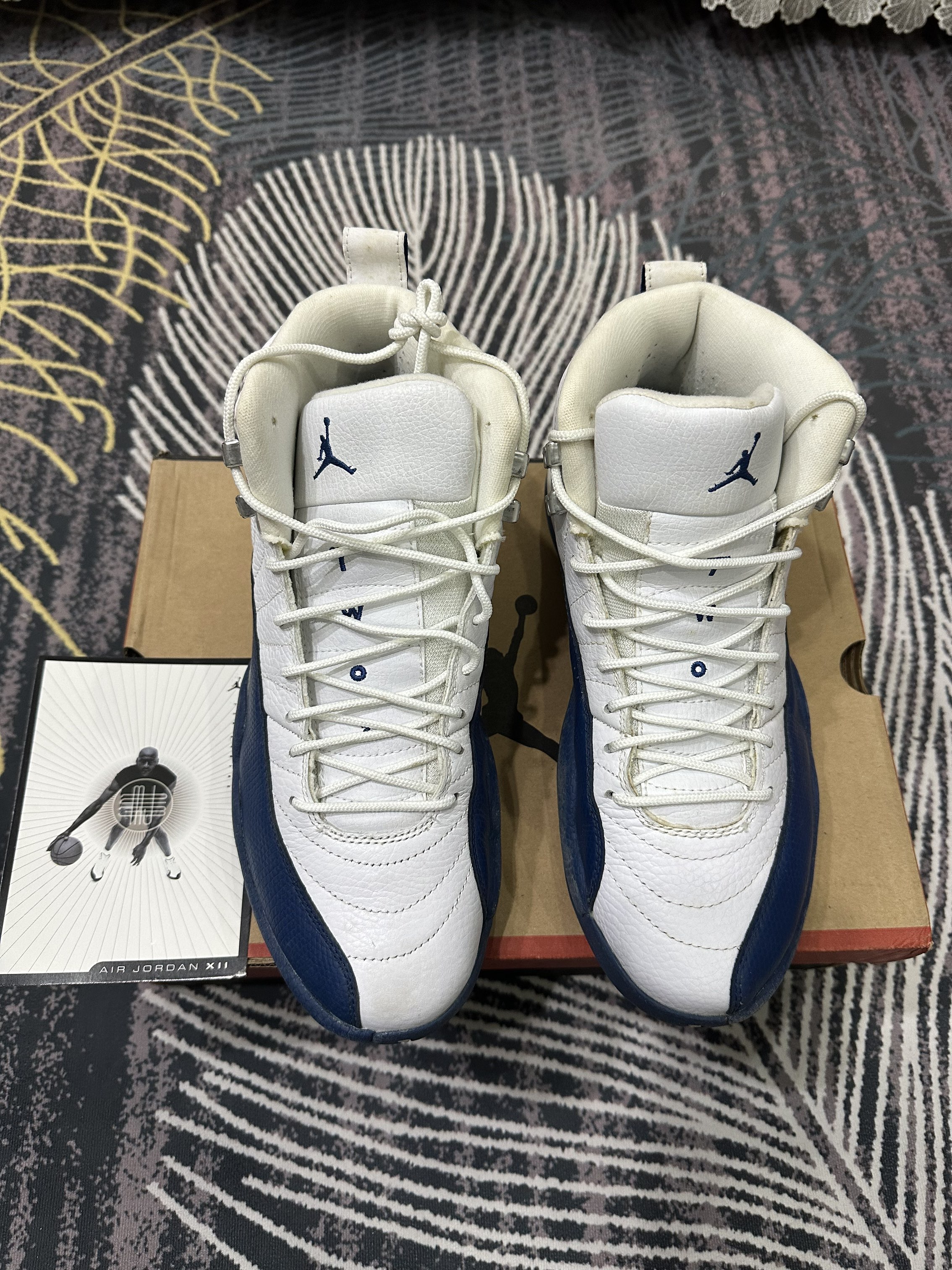 jordan 12 indigo real vs fake