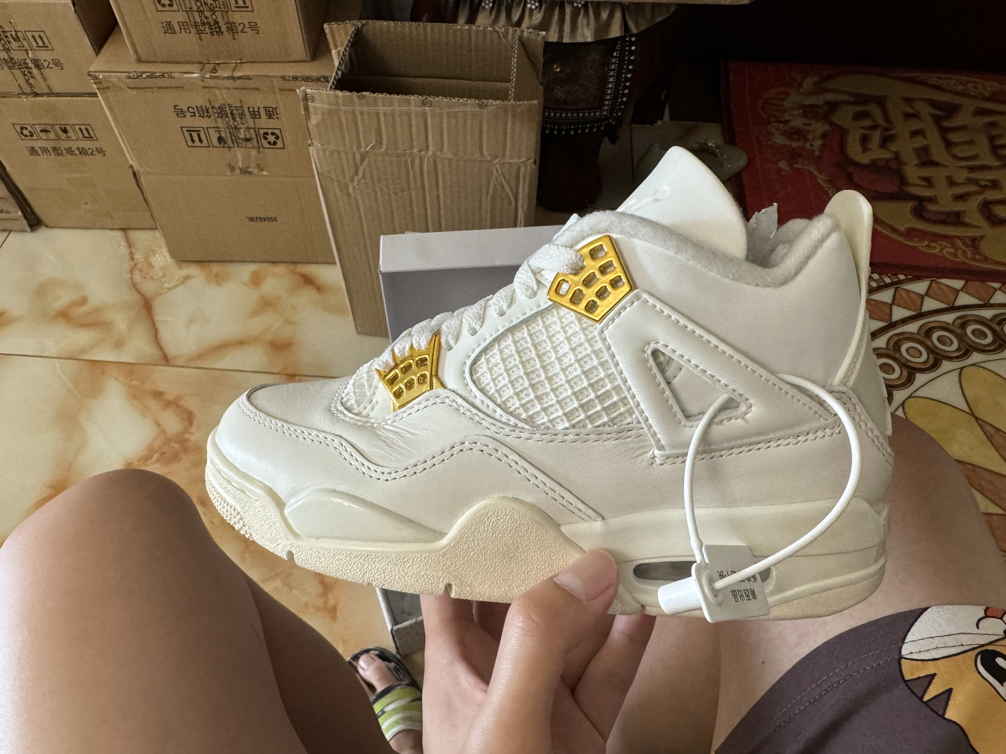 air jordan 4 sail off white real vs fake
