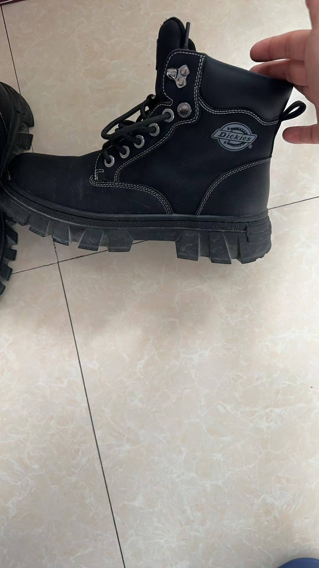 custom review-Dickies Зимние Тактические Ботинки Легкие Устойчивые к Износу Рабочая Одежда На открытом воздухе Флисовые Подкладочные Мартинсы Мужские Черные