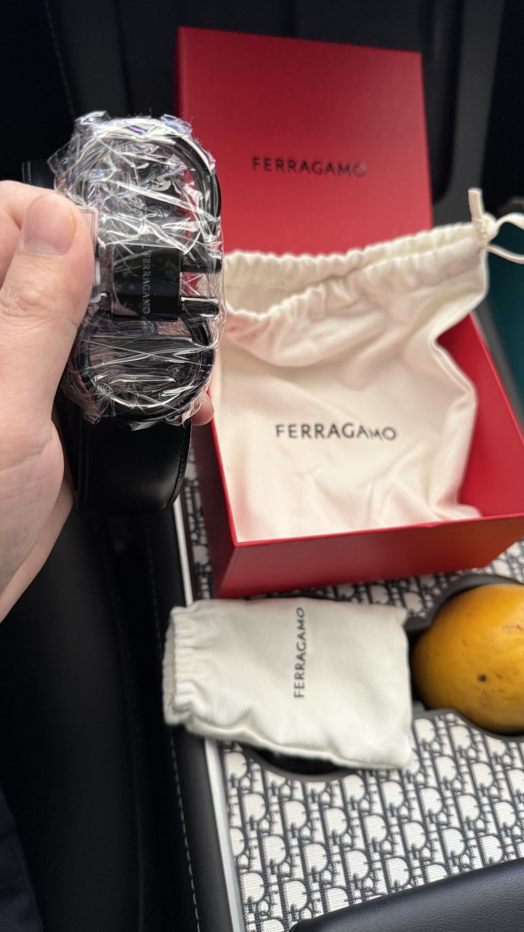 custom review-Ferragamo Ремни из коровьей кожи Мужской Черный Орех Ширина 3,5 см