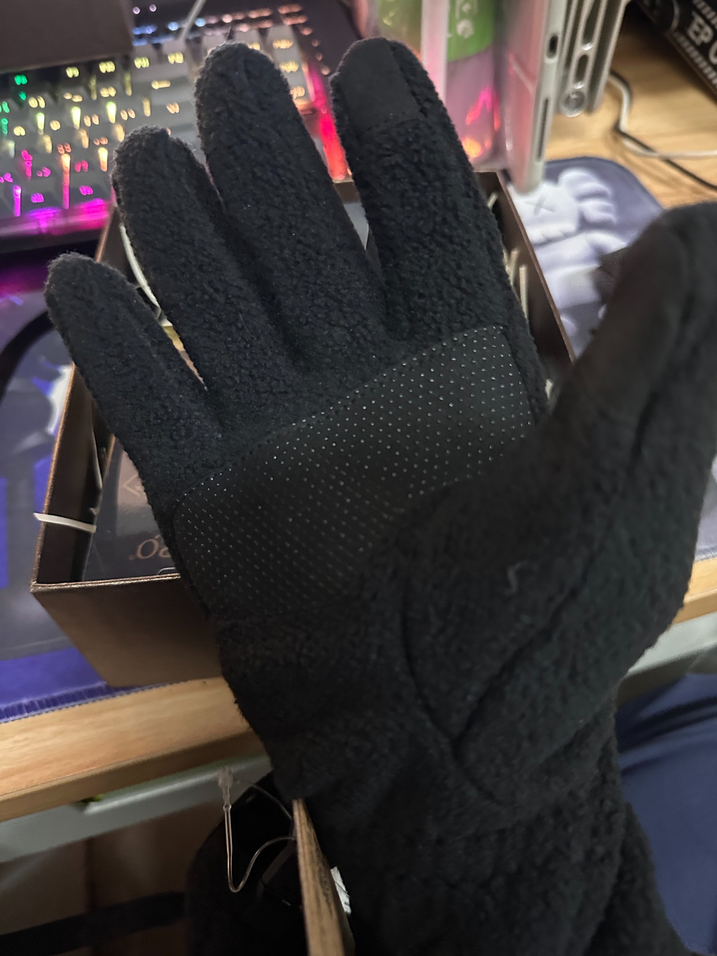 custom review-THE NORTH FACE Полиэстер Нейлон Синтетическая кожа Вязаные перчатки Унисекс Черный