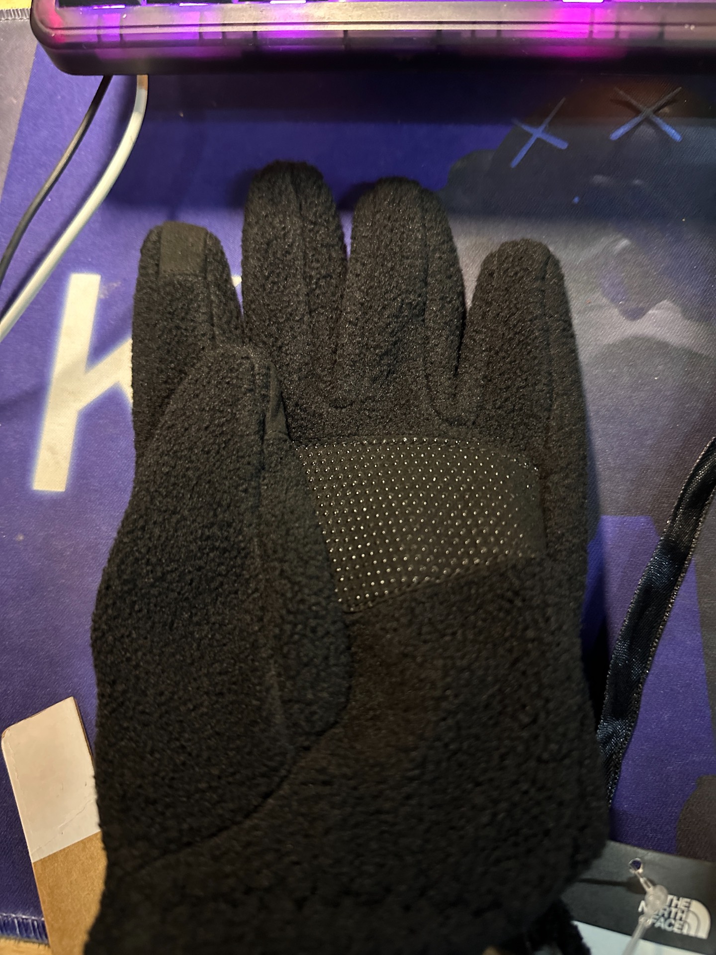 custom review-THE NORTH FACE Полиэстер Нейлон Синтетическая кожа Вязаные перчатки Унисекс Черный