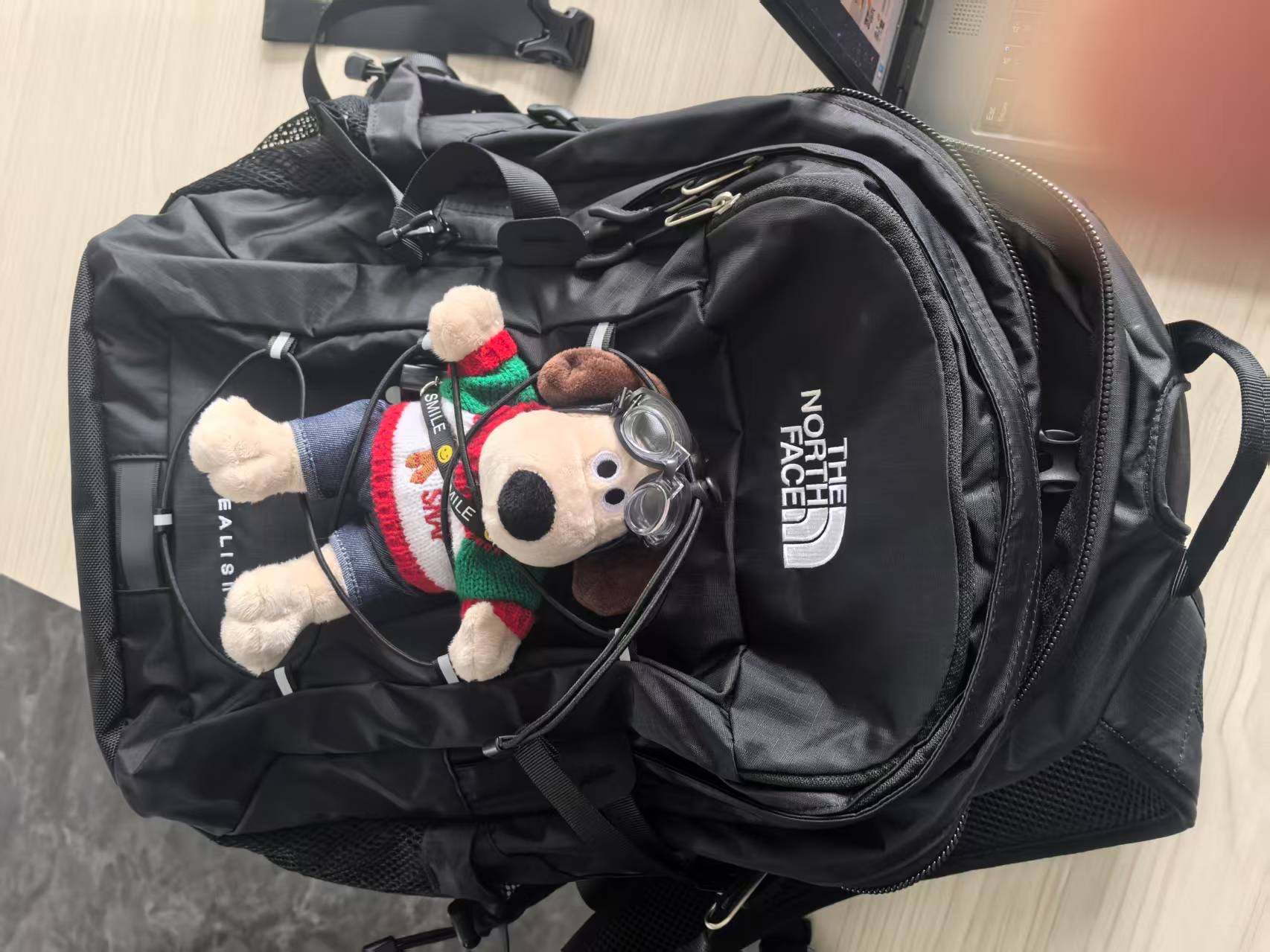 custom review-Рюкзак The North Face 30L для активного отдыха сумка полиэстер черный унисекс