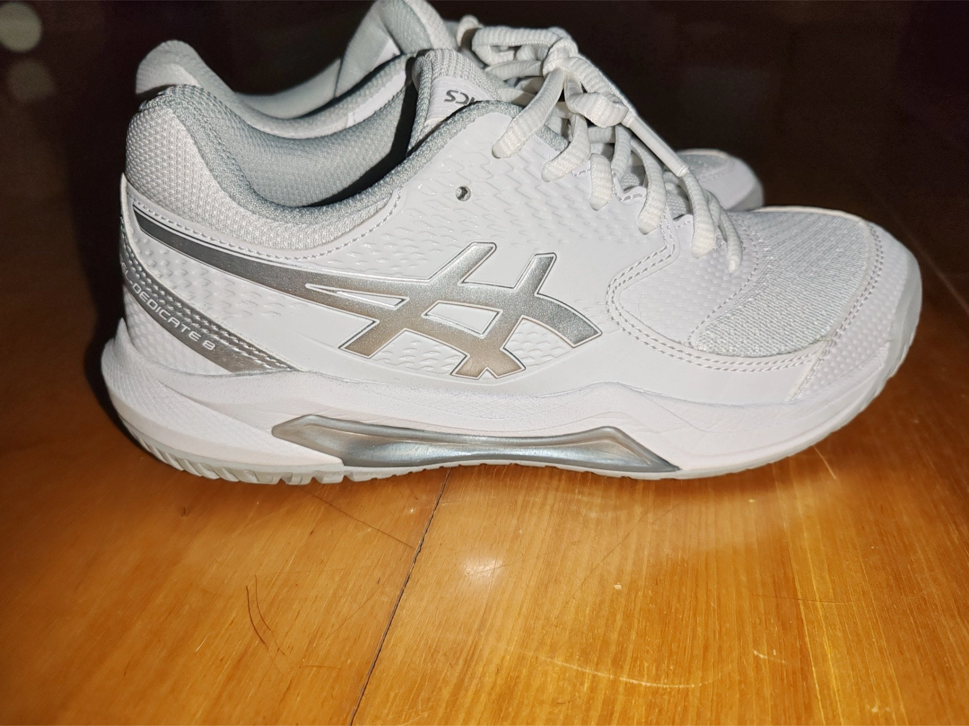 custom review-ASICS Гель Dedicate 8 противоскользящие низкие кроссовки для тенниса унисекс серебристо-серые