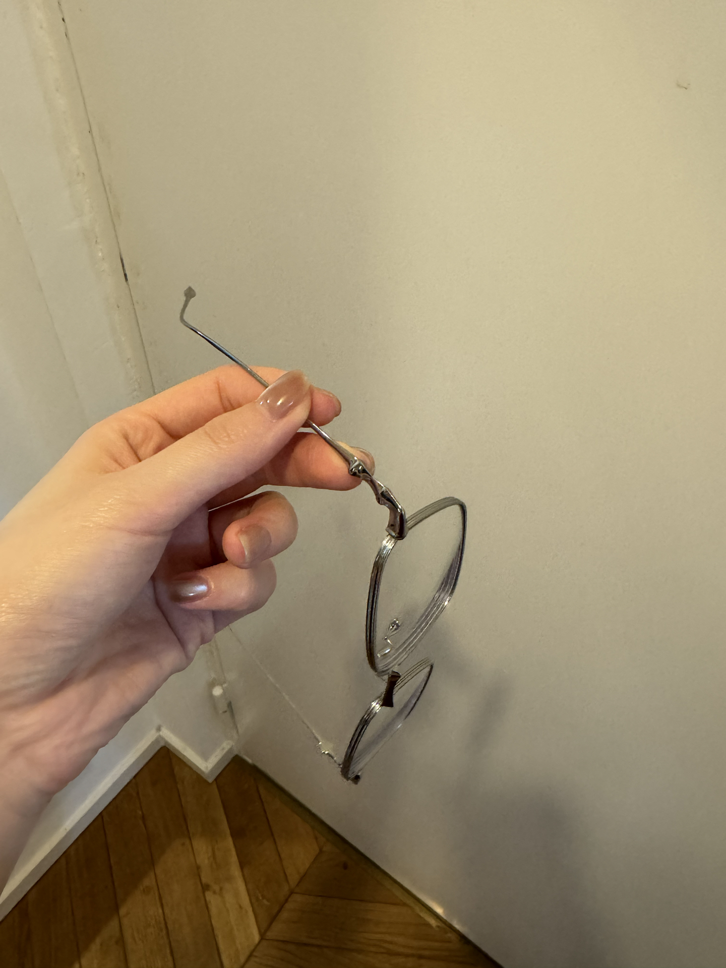 custom review-GENTLE MONSTER Титановый сплав Нерегулярная форма Оправа для очков Унисекс Серебряный