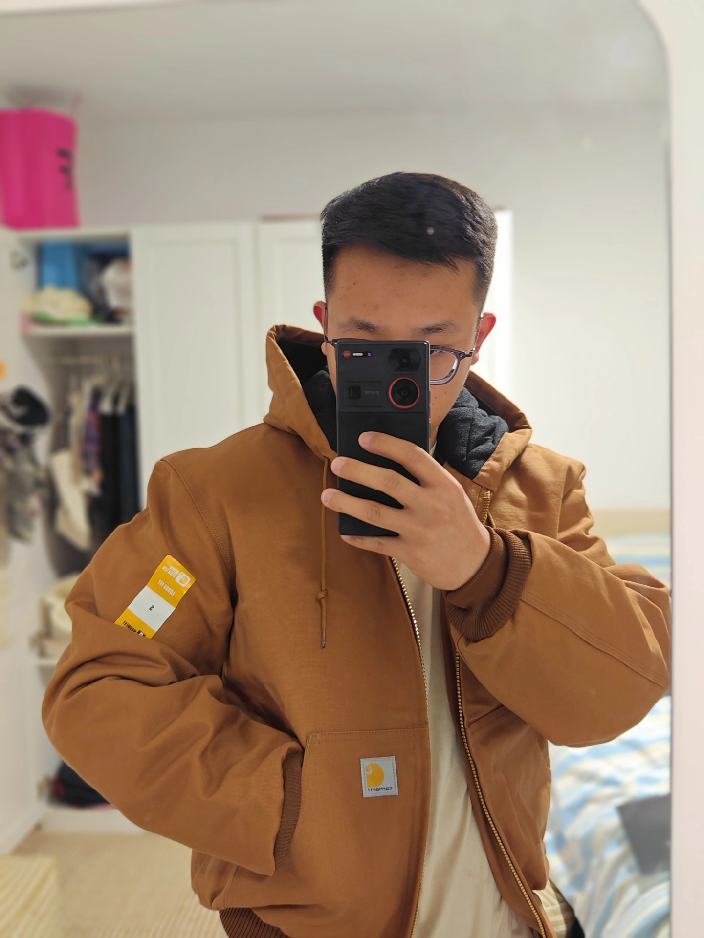 custom review-Carhartt 106673 J140 Улучшенная Фланелевая Куртка с Подкладкой из Твердой Утки Самая Теплая Куртка с Рейтингом 3