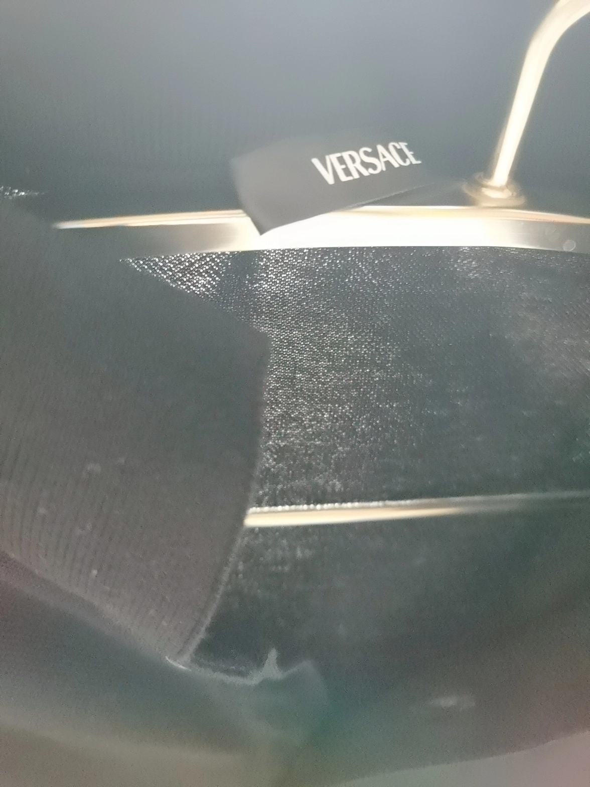 custom review-VERSACE SS23 Мужское Поло Черное