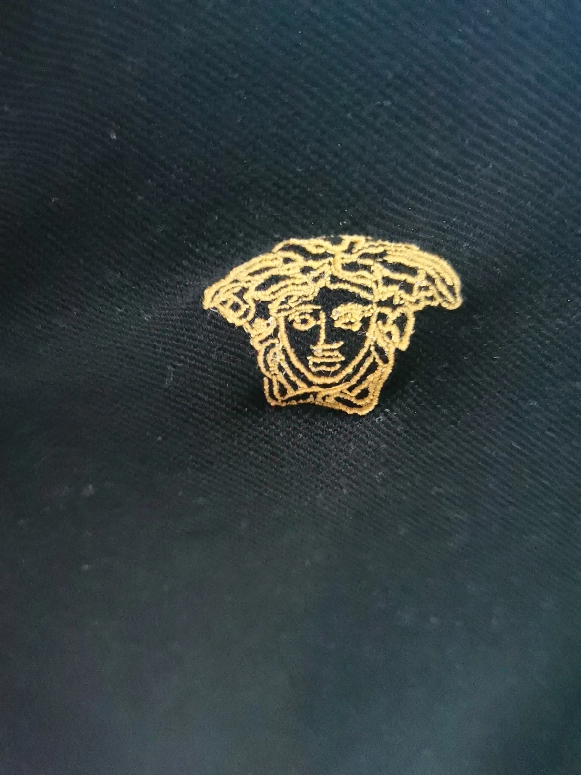 custom review-VERSACE SS23 Мужское Поло Черное