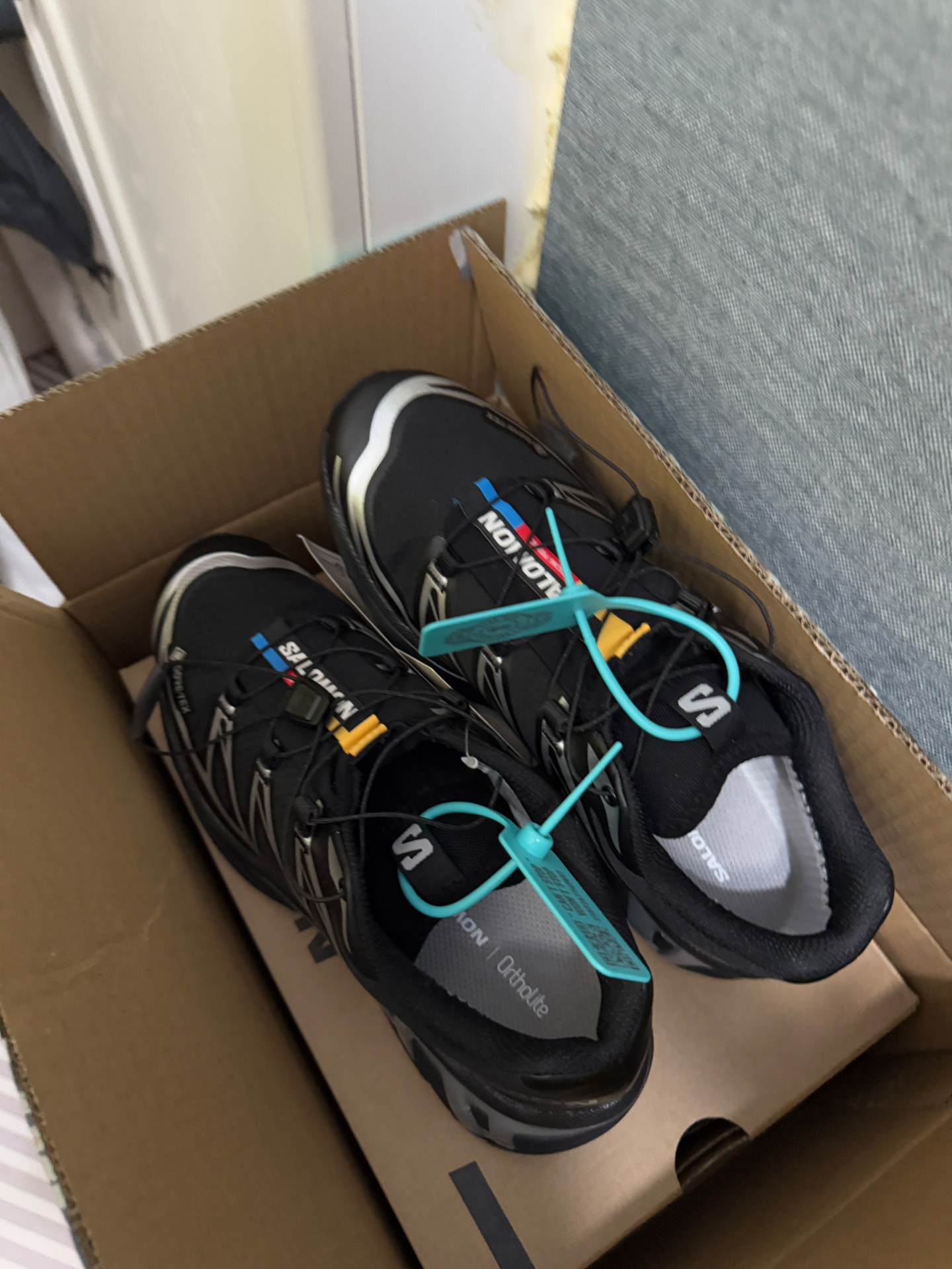 custom review-SALOMON XT 6 Slip Resistant Abrasion Resistant Водонепроницаемый Низкий Топ Уличная Обувь Унисекс Черный Серебристый