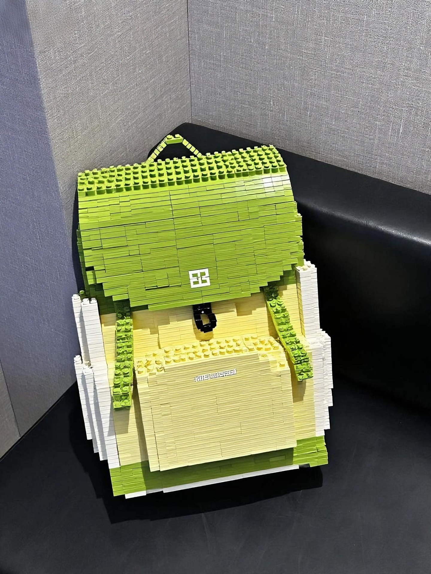 哦耶～介个青苹果绿🍏双肩包 敲有生命力的配色变成积木了耶