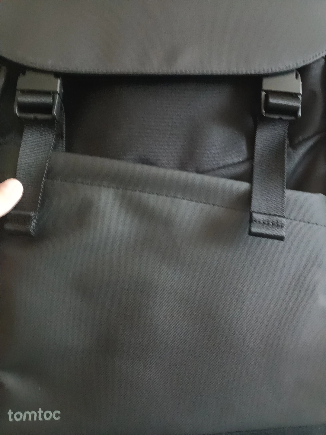 custom review-Tomtoc Полиэстер Рюкзак Ноутбук Сумка Стандартная (Standard) Унисекс Метеорит Чернила Черный Лунный Камень Серый