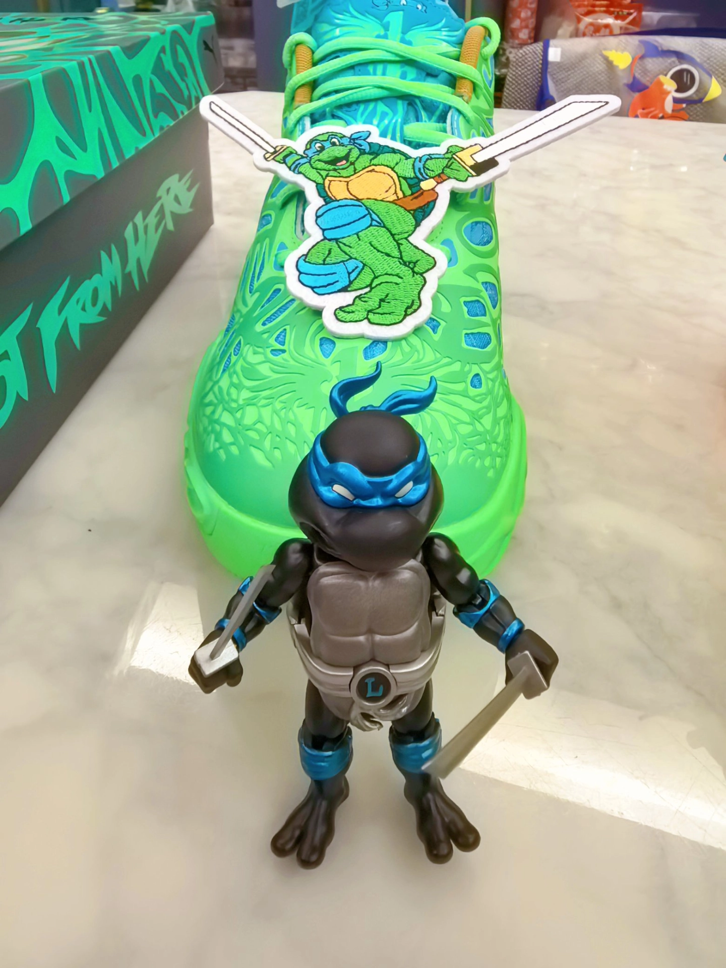 custom review-PUMA MB.04 Баскетбольные кроссовки MID Топ Зеленый Оранжевый Синий Унисекс