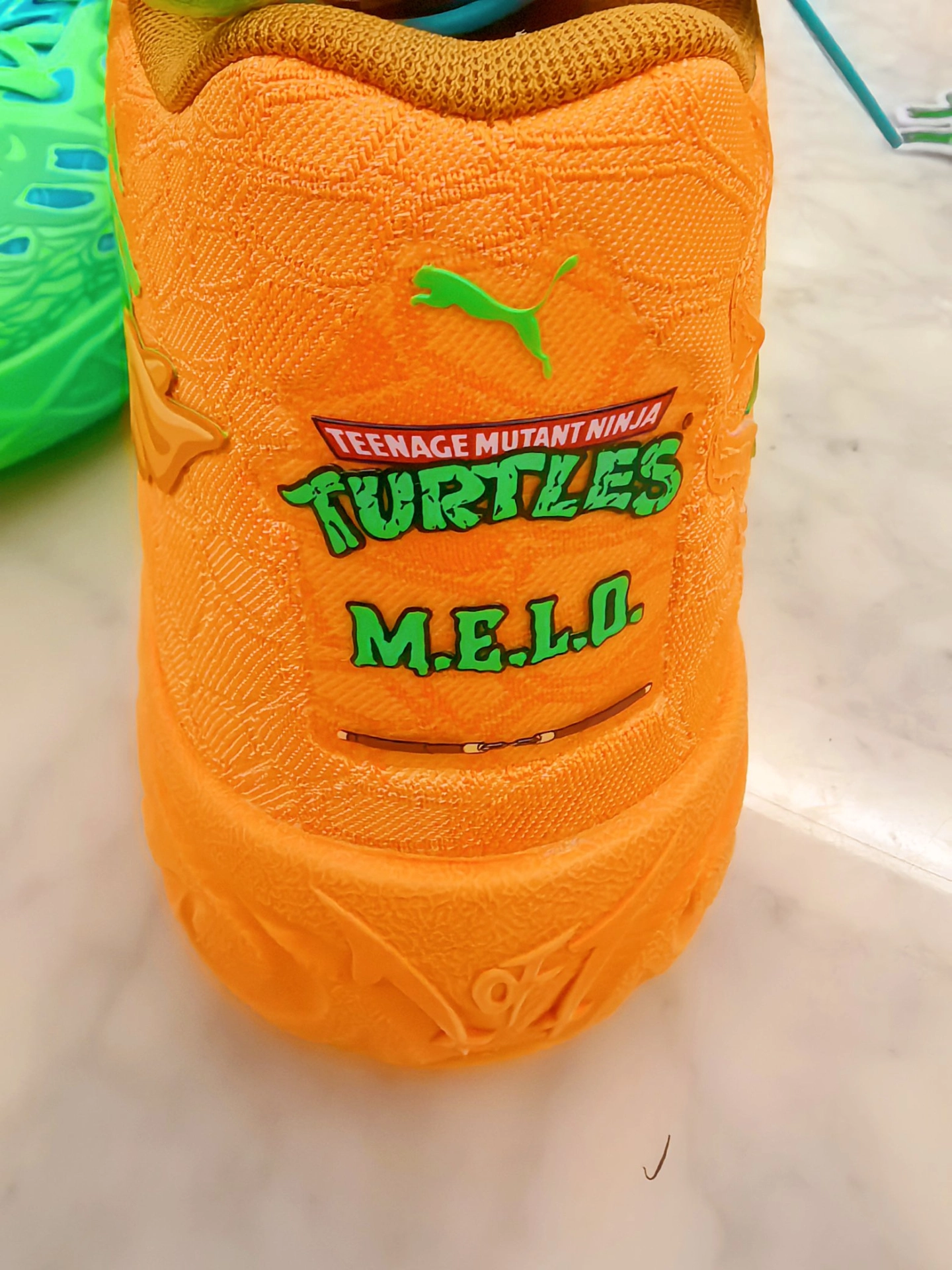 custom review-PUMA MB.04 Баскетбольные кроссовки MID Топ Зеленый Оранжевый Синий Унисекс