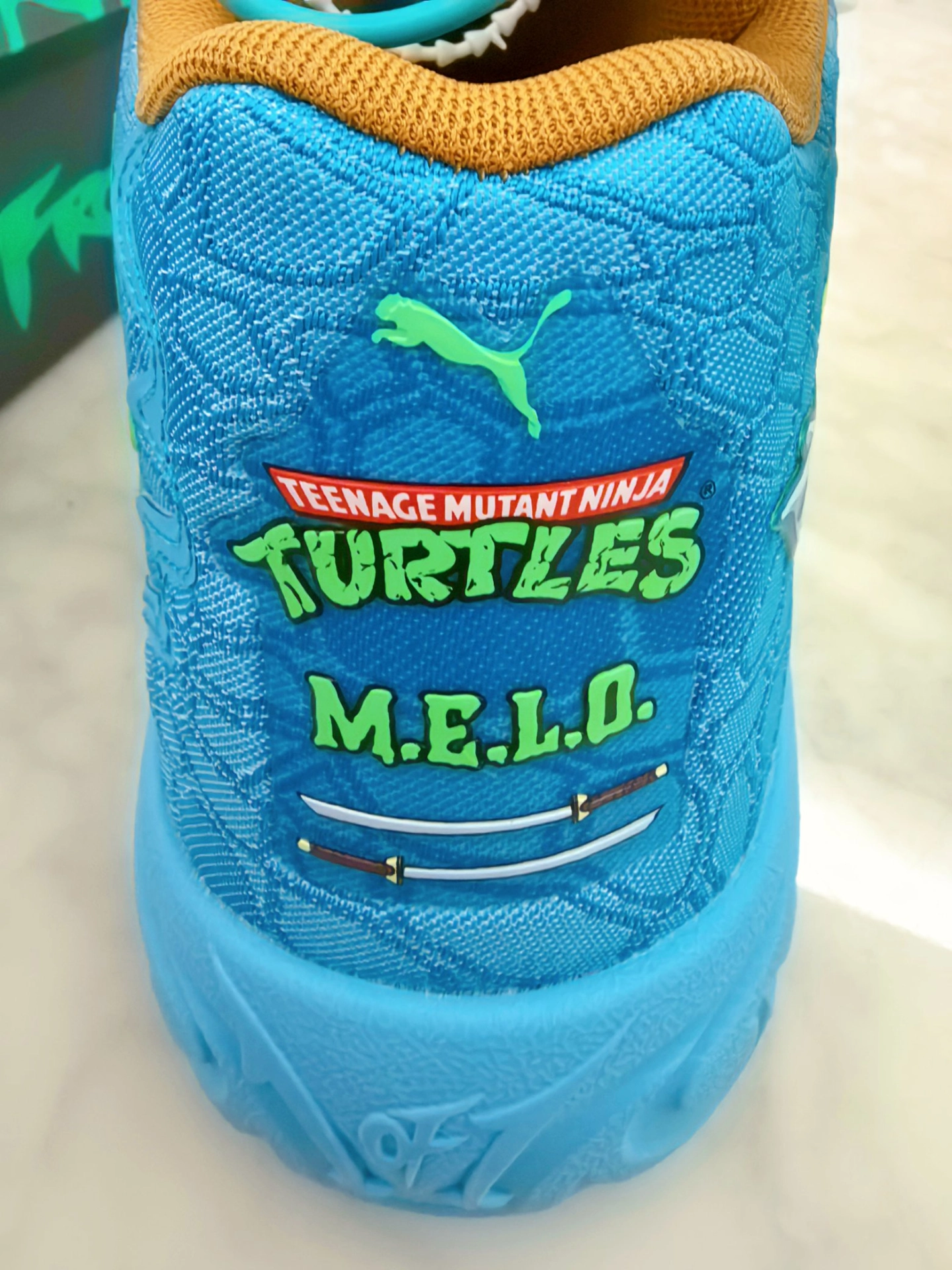 custom review-PUMA MB.04 Баскетбольные кроссовки MID Топ Зеленый Оранжевый Синий Унисекс