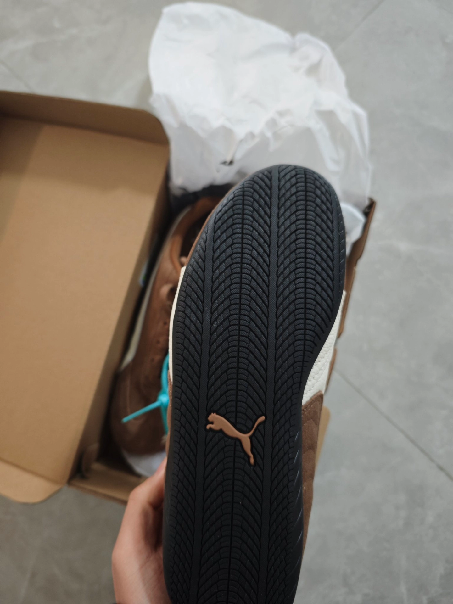 custom review-PUMA Speedcat Collection Устойчивый к истиранию Низкий Топ Повседневная Обувь Унисекс Темно-Коричневый