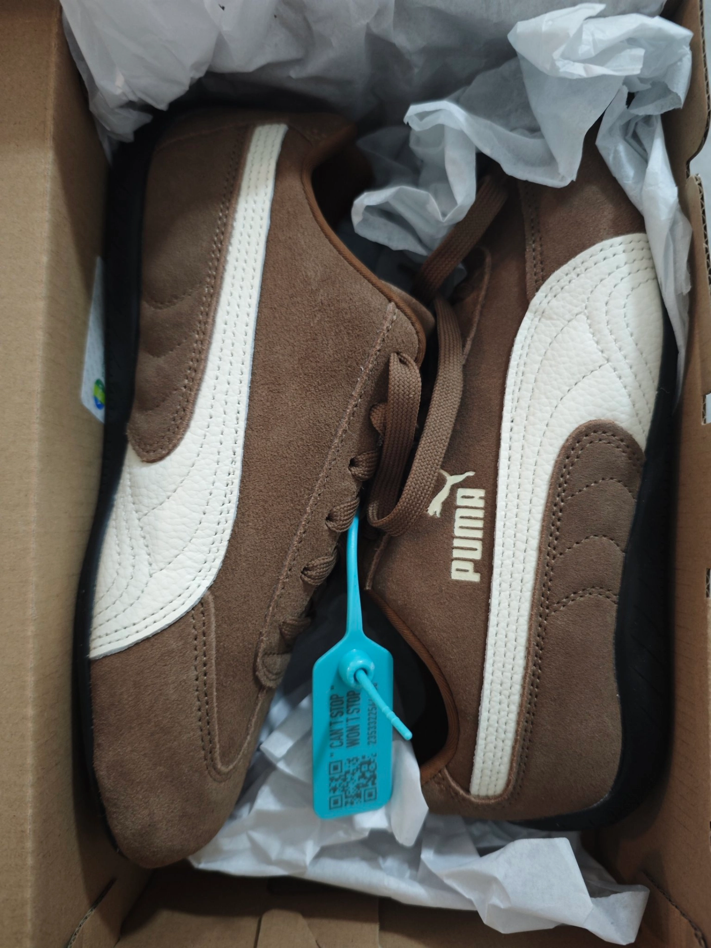 custom review-PUMA Speedcat Collection Устойчивый к истиранию Низкий Топ Повседневная Обувь Унисекс Темно-Коричневый