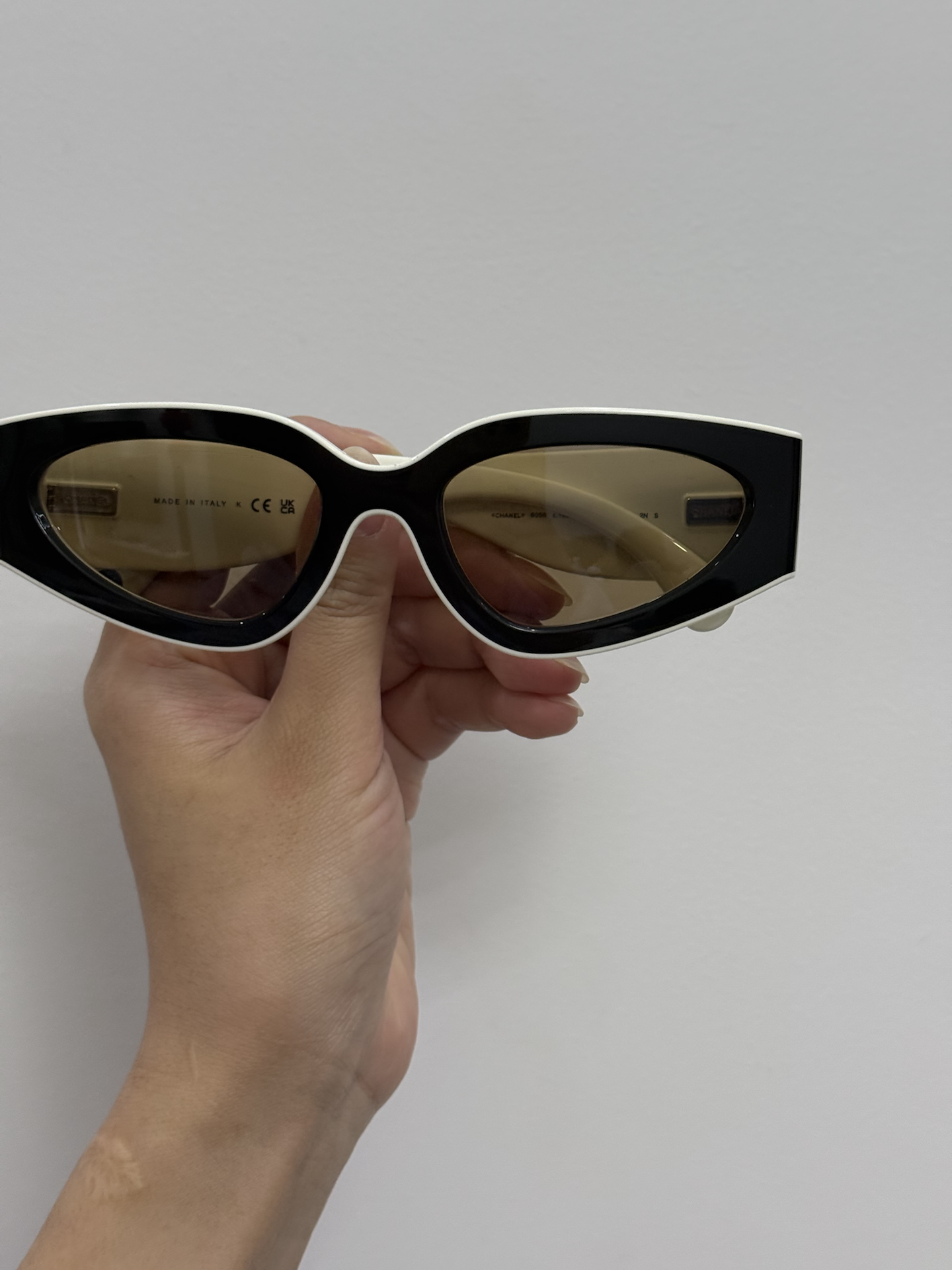 custom review-CHANEL Нейлон Кошачий глаз Солнцезащитные очки Унисекс Черный