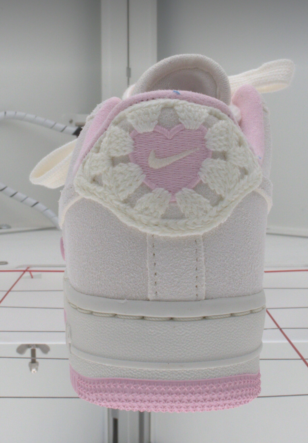 custom review-Nike Air FORCE 1 Slip-on Устойчивый к истиранию Низкий Топ Скейтбординг Кроссовки Женские Белые