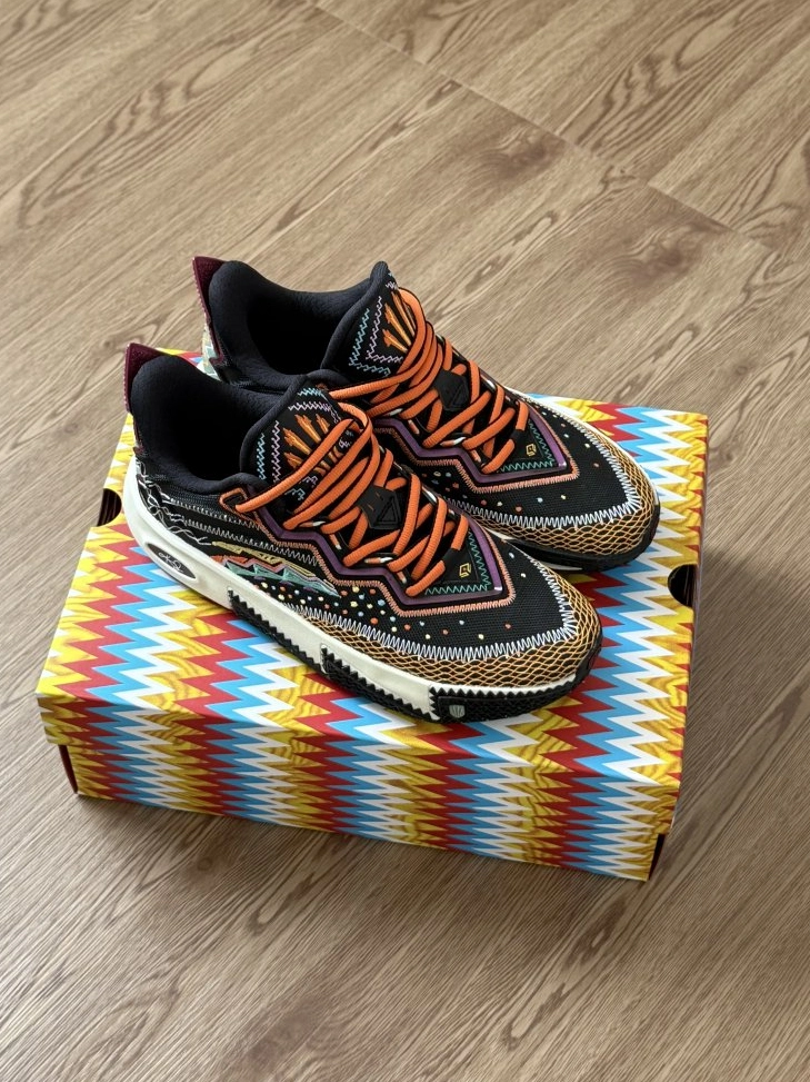 custom review-ANTA KAI 2 Амортизация Устойчивость к истиранию и Устойчивые свойства Низкий Топ Баскетбольные кроссовки Мужской Черный Зеленый Оранжевый