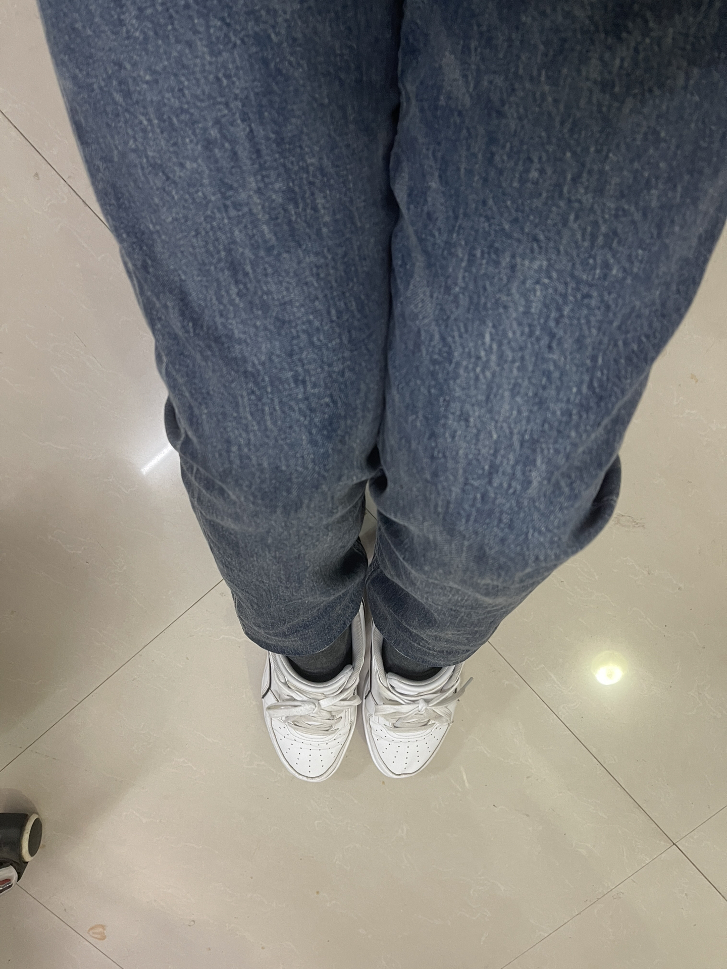 custom review-Lee совместный бренд модель Джинсы Мужские Средне-темно-синий