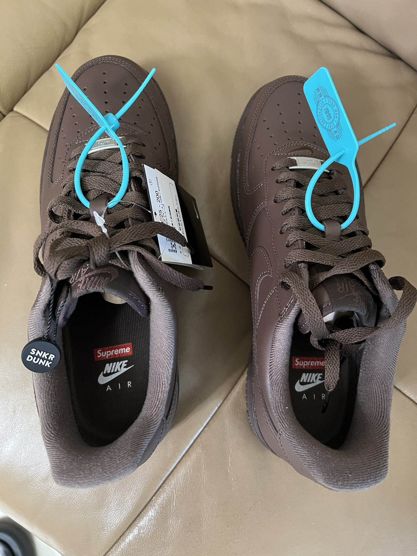 custom review-Supreme x Nike Air Force 1 'Барочный коричневый' Низкие кроссовки для скейтбординга Мужские Коричневые