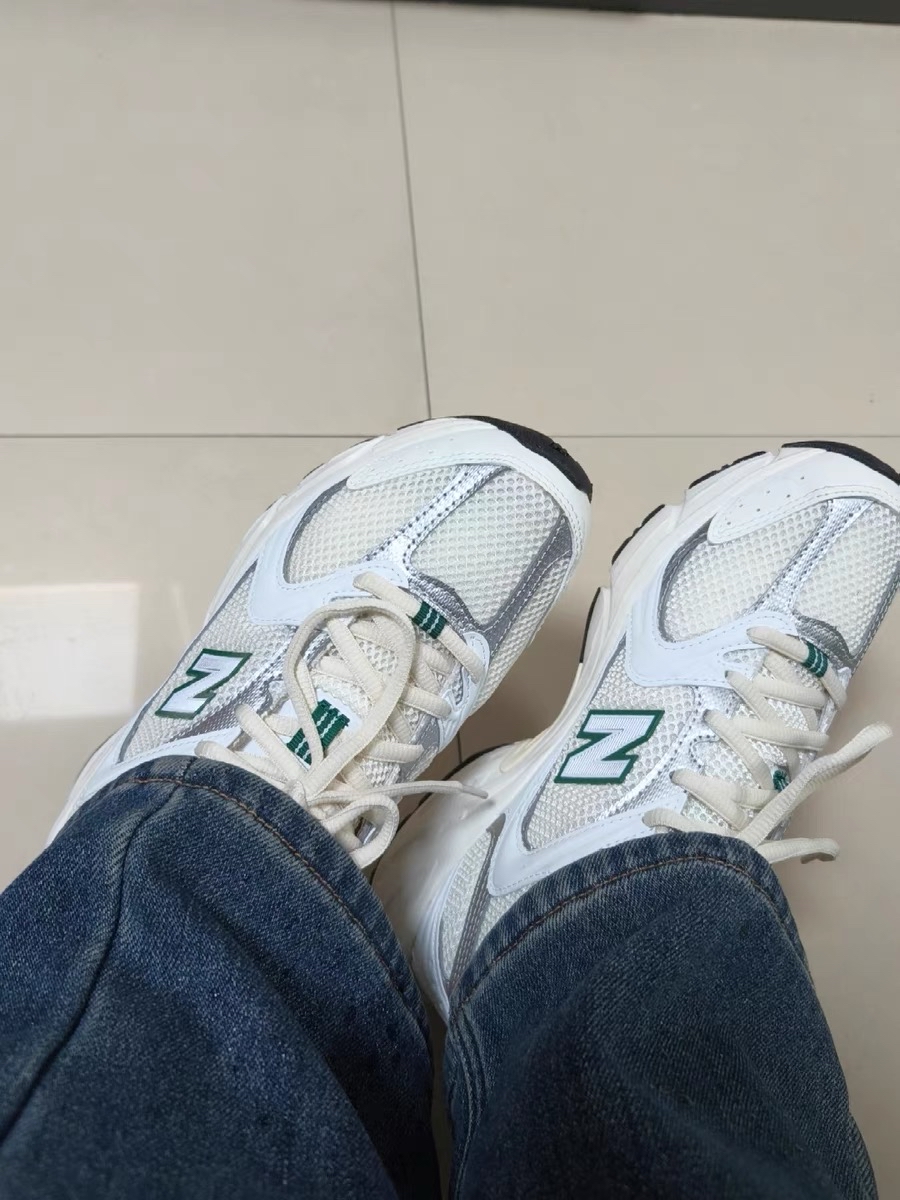 custom review-New Balance NB 530 Износостойкий Дышащий Низкий Топ Повседневная Городская Коммутация Беговые кроссовки Унисекс Белый