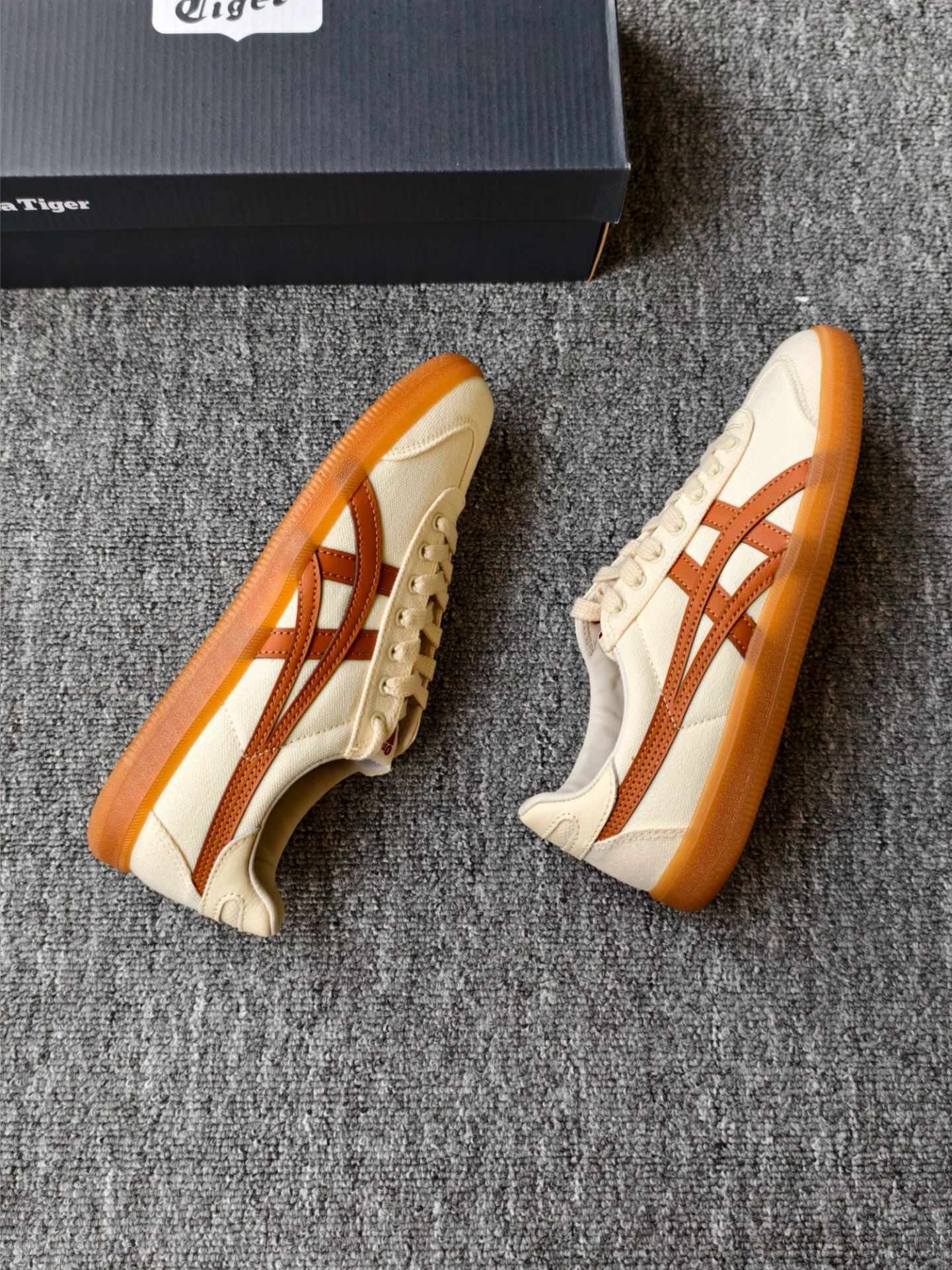 发现一双鬼塚虎家的小帆布德训鞋,脚感好好哦