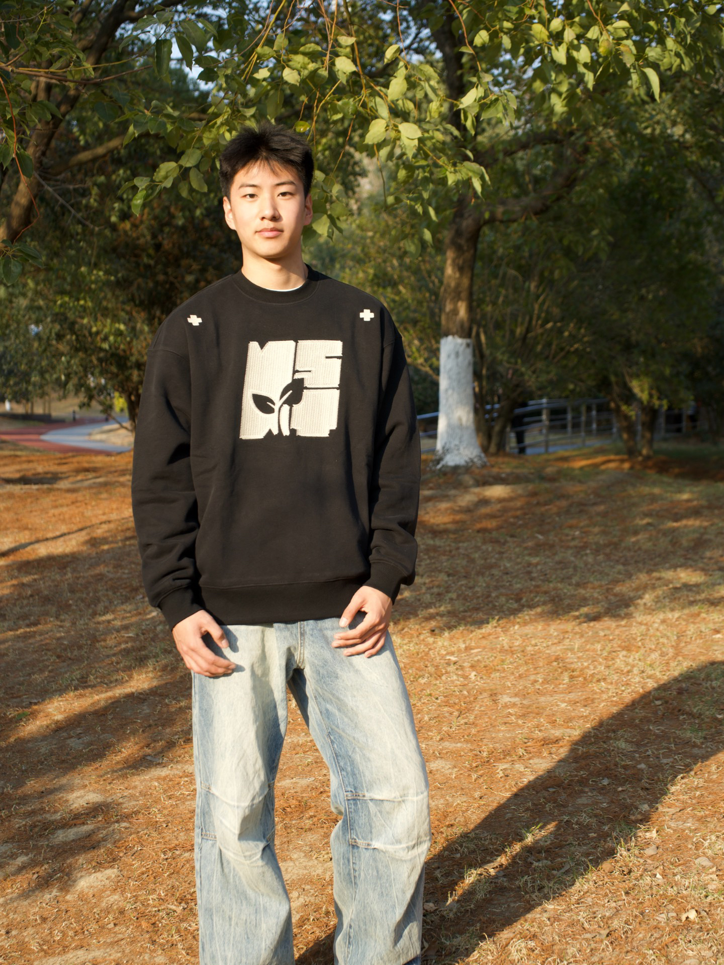 男大ootd|开春无帽圆领卫衣好好穿😋