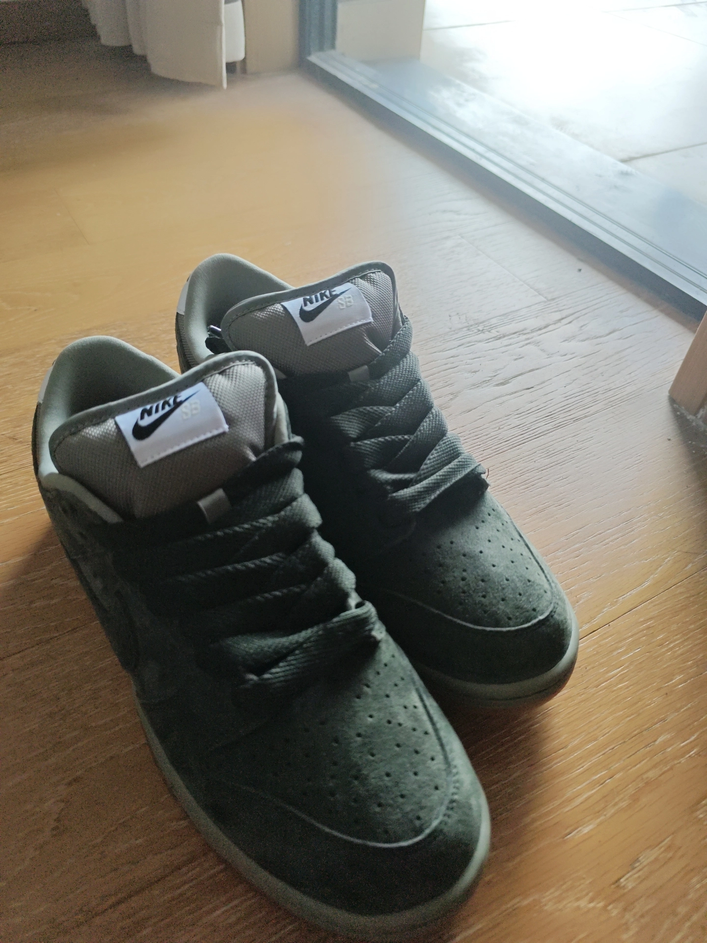 custom review-Nike Dunk SB Устойчивые к истиранию Низкие Кроссовки для скейтбординга Унисекс Оливково-зеленый