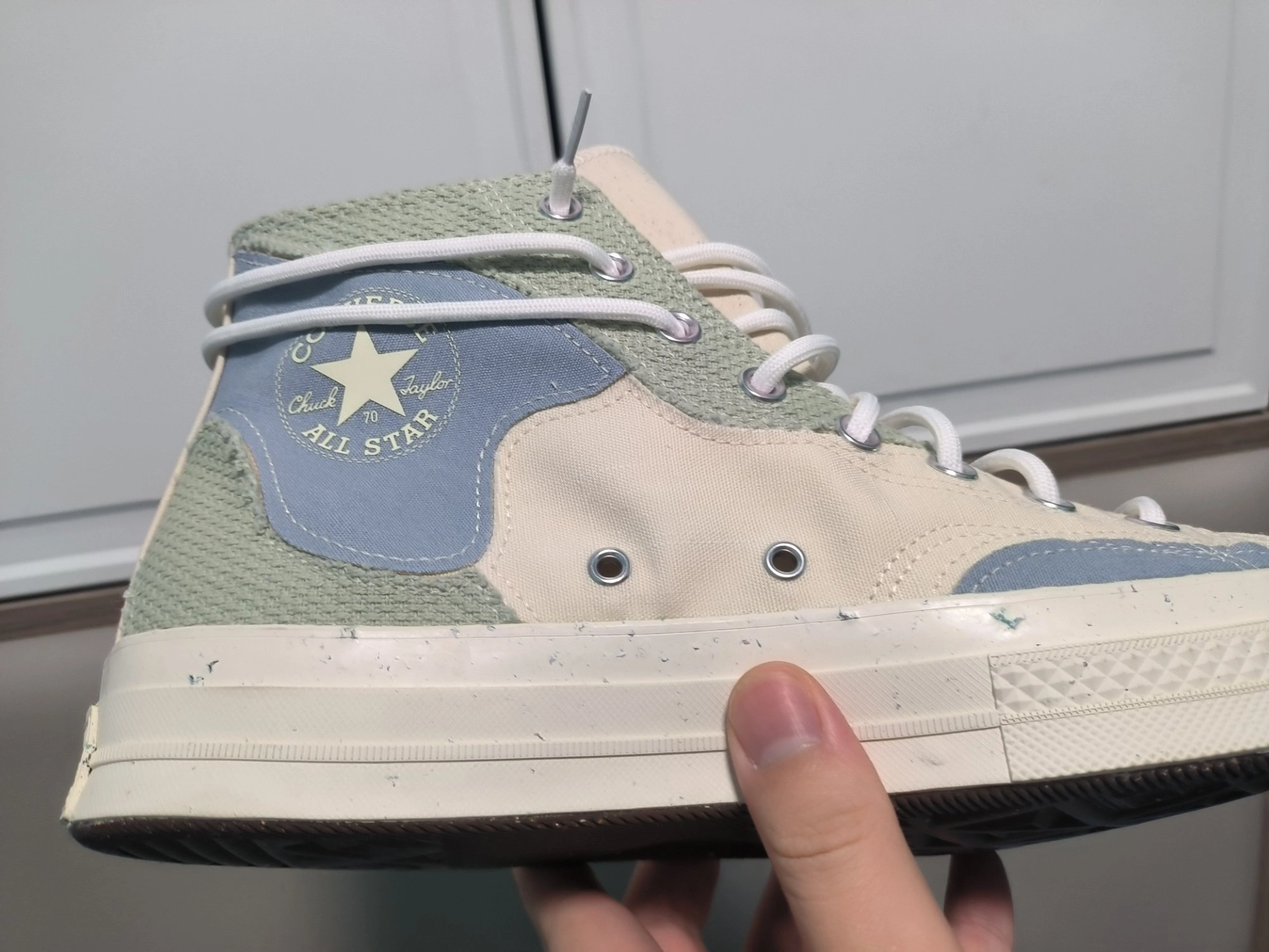 custom review-Converse Chuck Taylor All Star High Топ Кеды Унисекс Белый Синий