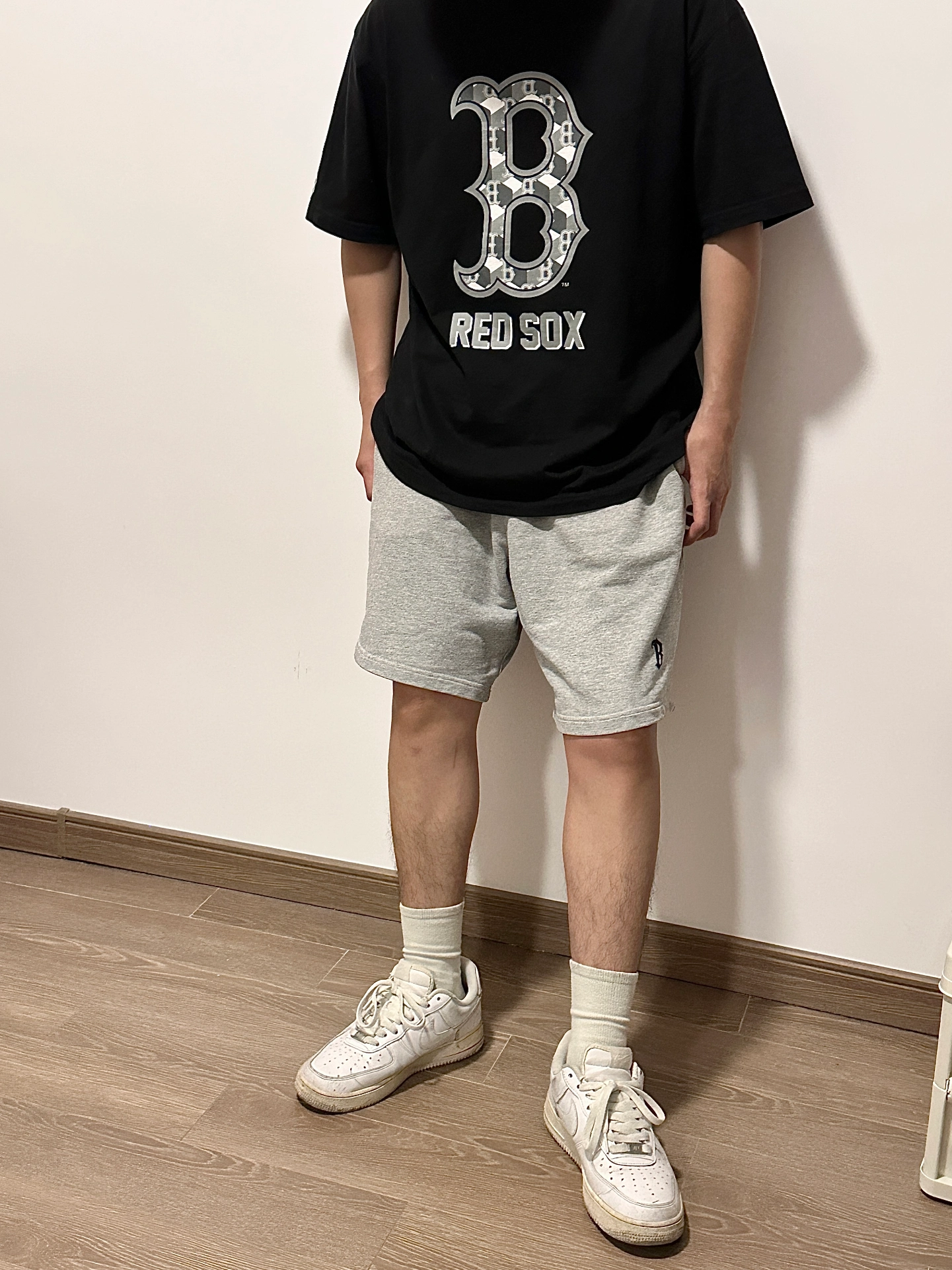 酷飒男生的宝藏短裤穿搭 #170男生穿搭 #mlb #空军一号nike