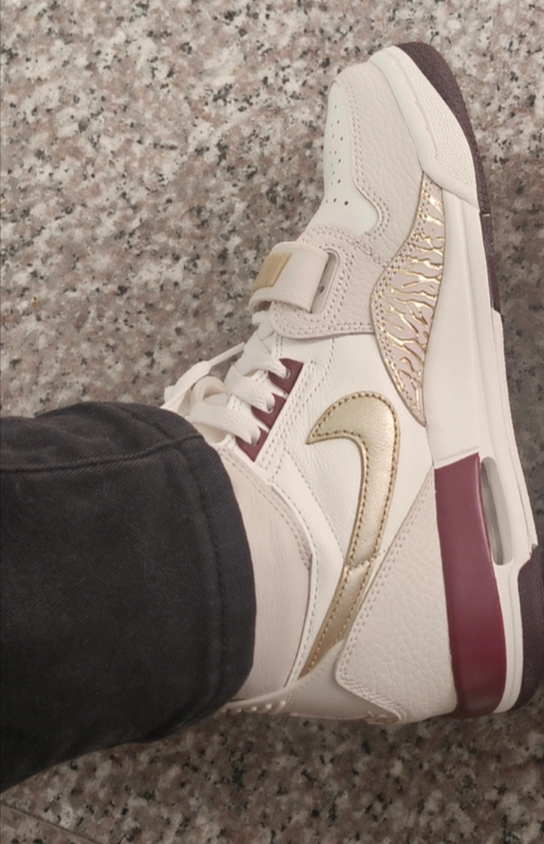 custom review-Джордан Legacy 312 Кожа Удобные Противоскользящие Устойчивые к истиранию Высокие Баскетбольные Кроссовки Бежевые