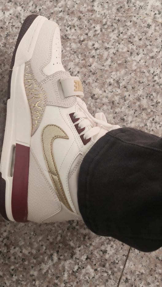 custom review-Джордан Legacy 312 Кожа Удобные Противоскользящие Устойчивые к истиранию Высокие Баскетбольные Кроссовки Бежевые