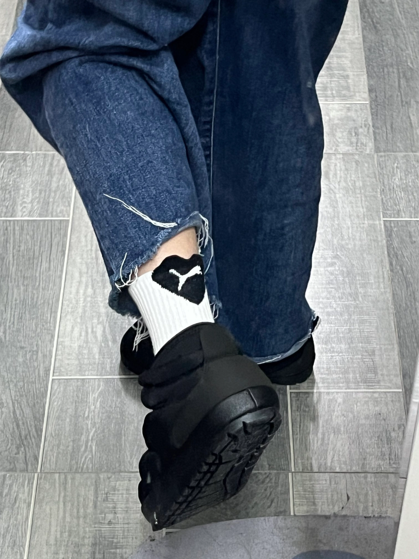 custom review-PUMA MID Топ Повседневный Унисекс Черный