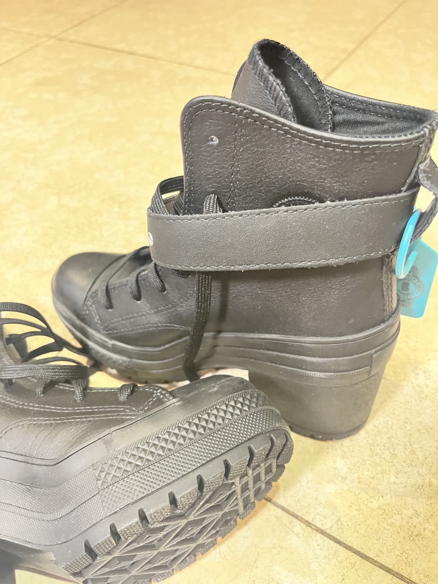 custom review-Converse Chuck 70 Грубый каблук Высокие каблуки Женские Черный