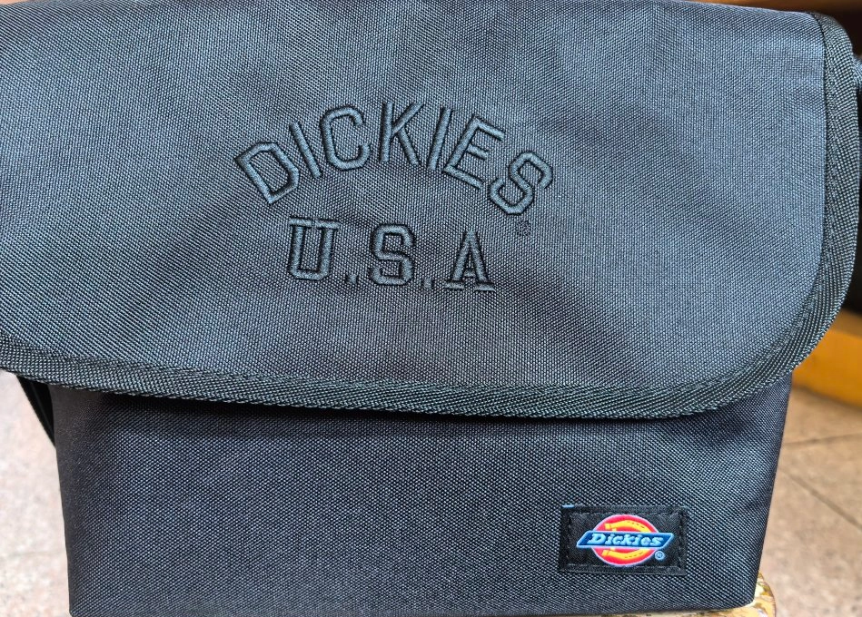 custom review-Dickies Полиэстер Курьерская Сумка Сумка через плечо Стандартная (Стандартная) Унисекс Черная