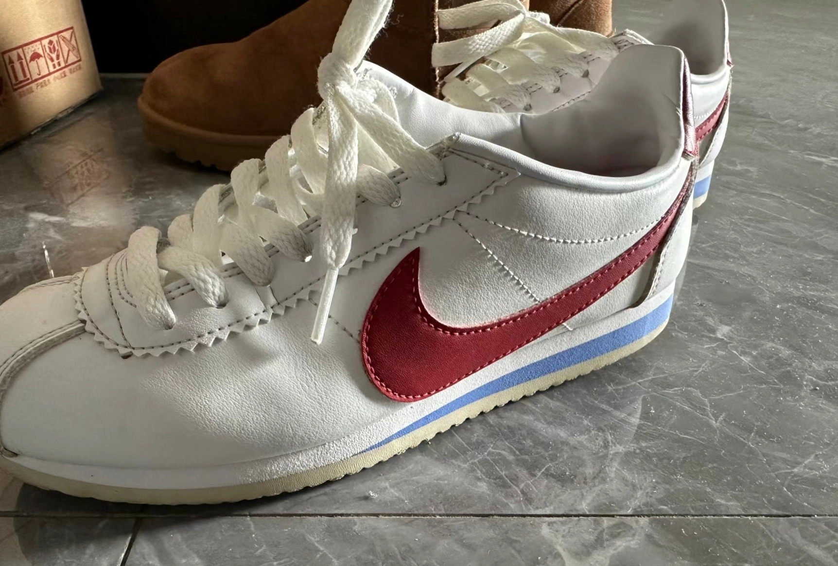custom review-Nike Cortez Устойчивые к истиранию Низкие Беговые кроссовки Мужские Белые