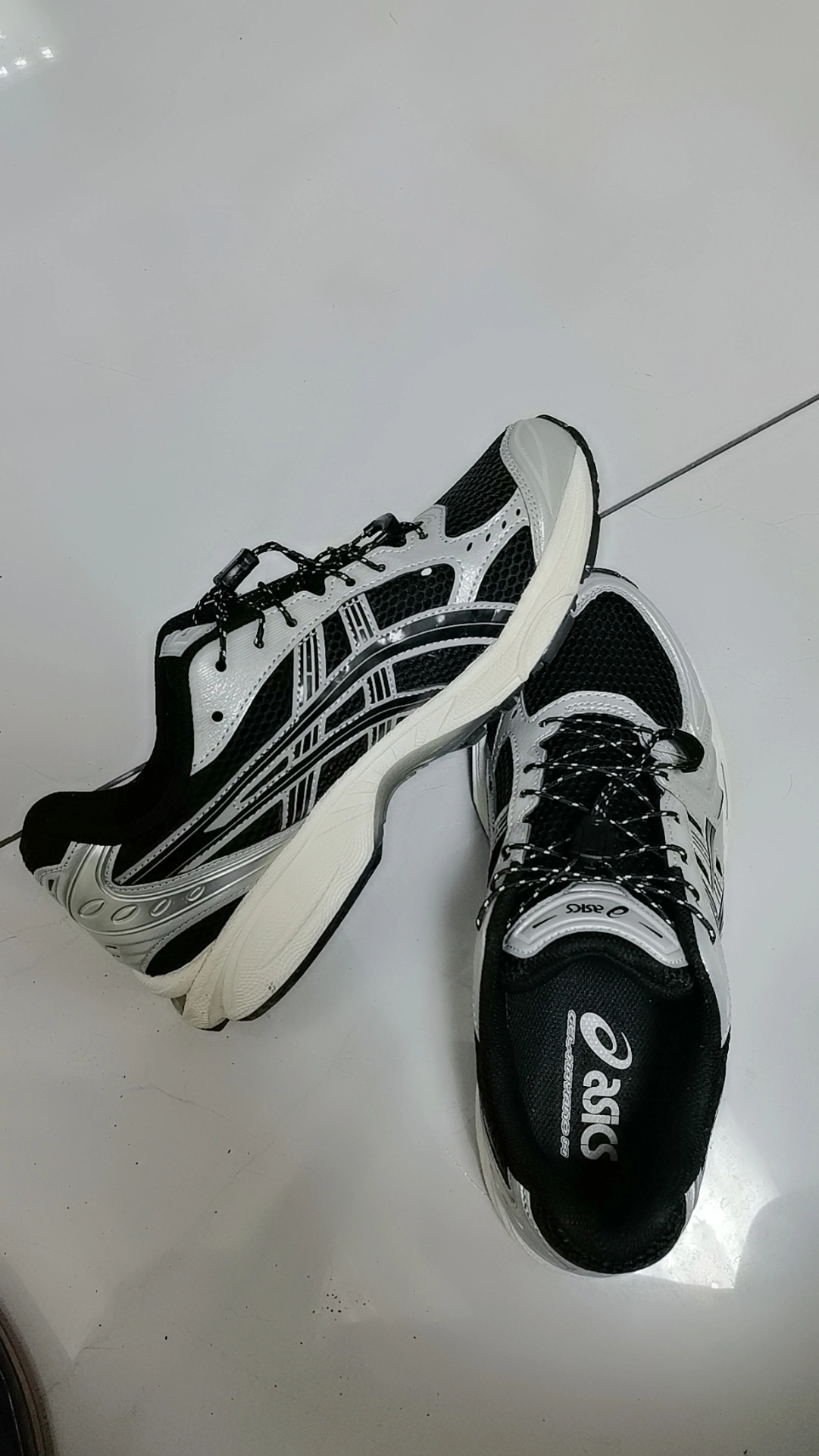 custom review-ASICS Gel Kayano 14 Сетка Кожа Низкий Верх Повседневные Беговые Кроссовки Унисекс Серый Черный