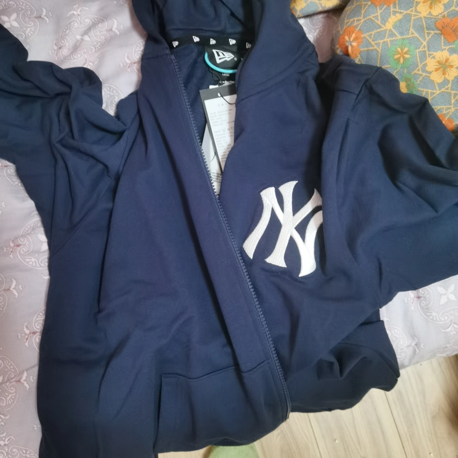 custom review-New Era Толстовка Мужская Морской Синий