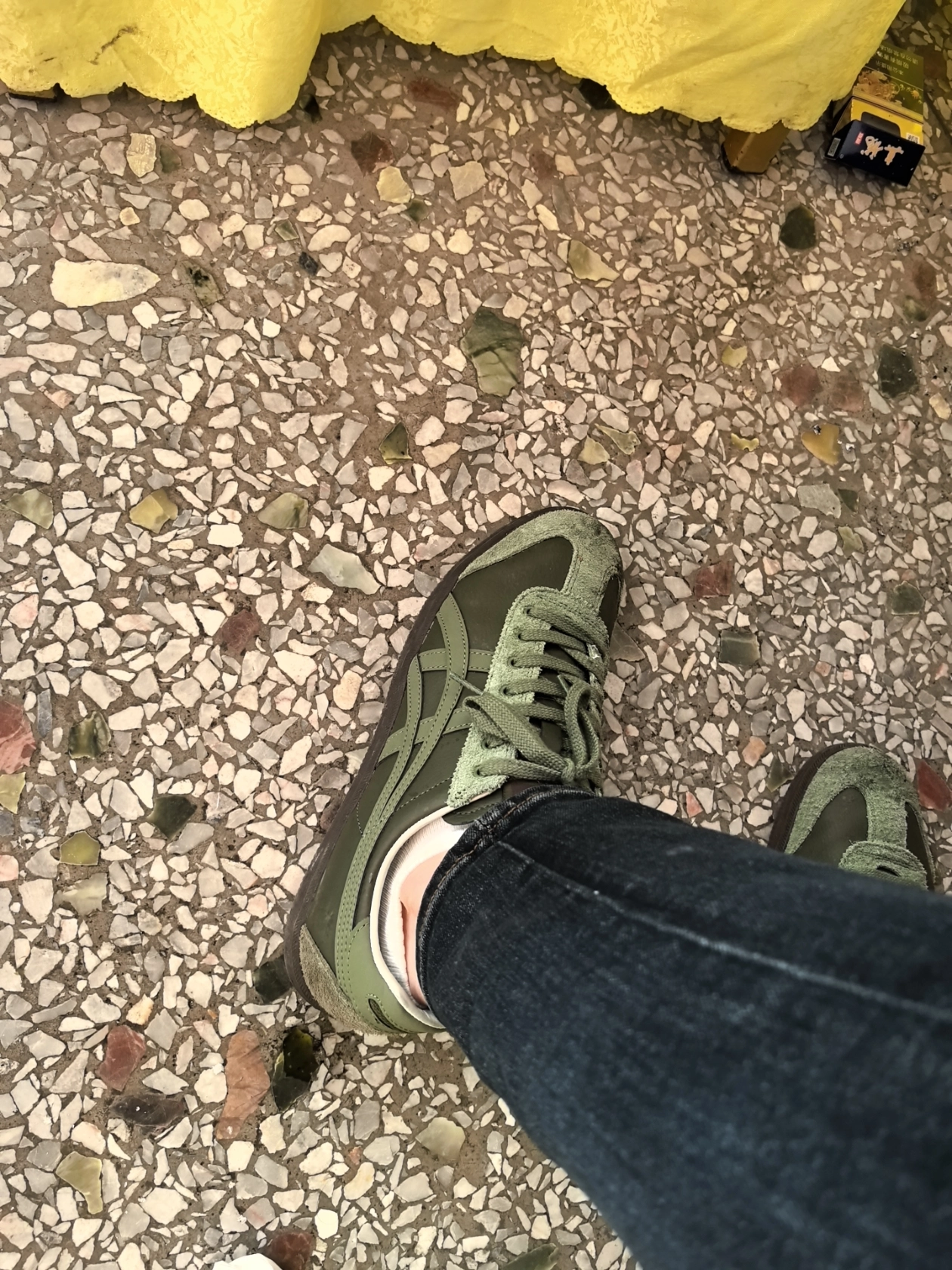 custom review-Onitsuka Tiger Tokuten Slip-resistant Abrasion-resistant Low Top Casual Unisex Green Onitsuka Tiger Tokuten Противоскользящий Устойчивый к истиранию Низкий Топ Повседневный Унисекс Зеленый